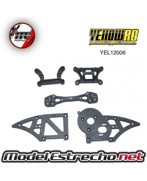 CHASIS SIDE PLATES B MAS SHOCK TOWERS