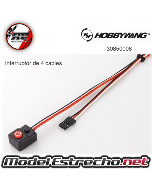 INTERRUPTOR HOBBYWING DE 4 HILOS