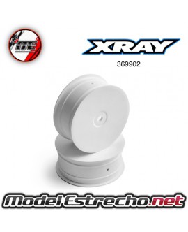 XRAY LLANTAS 4WD DELANTERA 1/10 12mm BLANCAS (2u.)