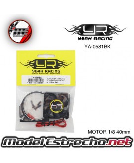 SOPORTE VENTILADOR MAS VENTILADOR DE 40x40mm PARA MOTORES 1/8 40m