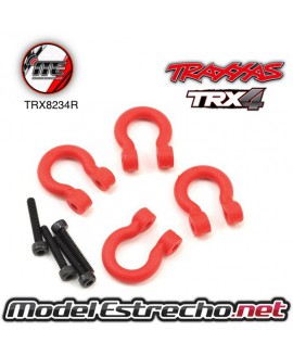 TRAXXAS BUMPER D-RING RED