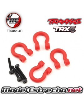 TRAXXAS BUMPER D-RING RED