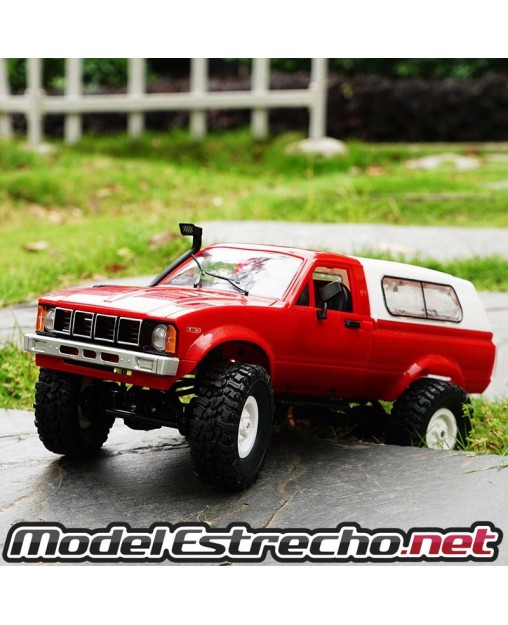 CAMIONETA CRAWLER 4X4 WPL C24 RTR ESCALA 1/16 ROJO