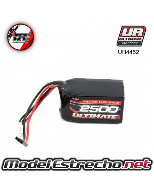 BATERIA LIPO CUADRADA RX 2500MAH 7.4V  ULTIMATE