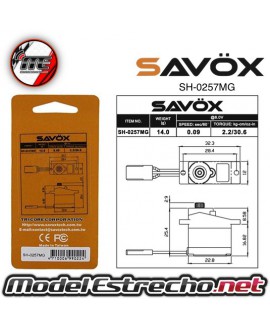SERVO SAVOX SH0257MG MICRO SERVO