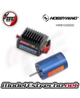 HOBBYWING EZRUN 18A SENSORLESS BRUSHLESS  COMBO (12.0T 7800Kv)