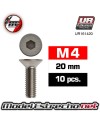 TORNILLOS M4x20mm AVELLANADOS (10U.) 

Ref: UR161420