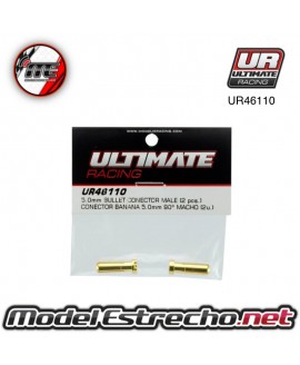 CONECTOR BANANA 5mm 90 Grados Macho (2u.) UR46110