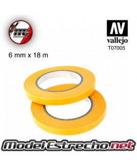 CINTA ENMASCARAR 2X ( 6mmx18m ) VALLEJO