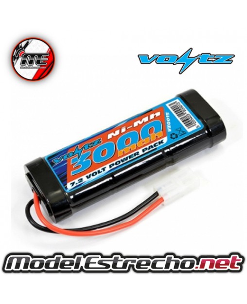 VOLTZ 3000MAH STICK PACK 7.2V W/TAMIYA CONNECTOR