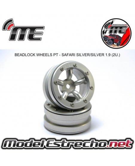 BEADLOCK WHEELS PT - SAFARI SILVER/SILVER 1.9 (2U.)