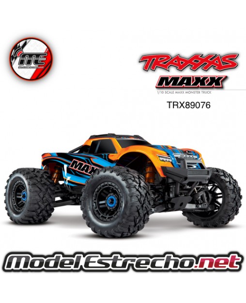 TRAXXAS MAXX 1/10 SCALE 4WD BRUSHLESS ELECTRIC MOSTER NARANJA