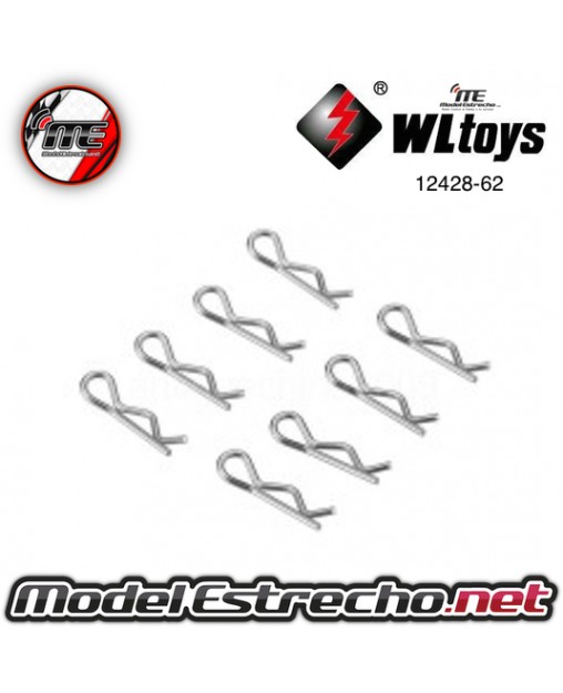 CLIPS CARROCERIA WLTOYS 1/12 (6U.)