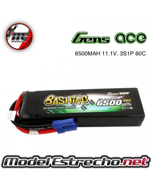 Gens Ace 6500mha11,1v 60C 3S1P HardCase Lipo