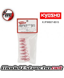 KYOSHO MUELLES TRASERO ROJOS BIG BORE M 8.5x1.5 L 81mm