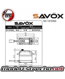 SERVO SAVOX SV-1271TG ALTO VOLTAJE