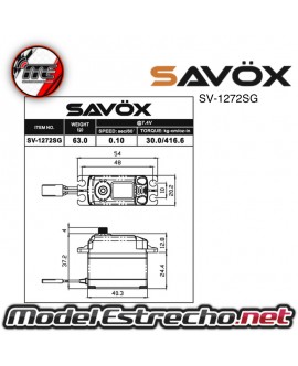 SERVO SAVOX SV-1271TG ALTO VOLTAJE
