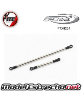 FTX OUTBACK 2.0 NICKEL PLATED STEEL STEERING ROD AND SERVO