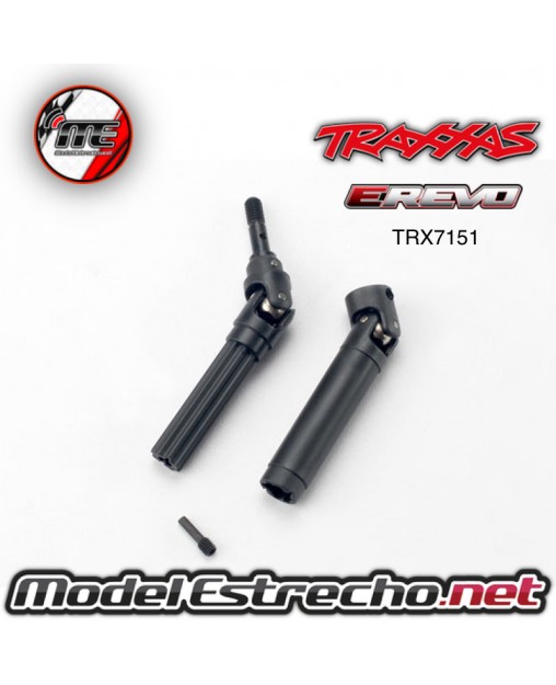 TRAXXAS DRIVESHAFT ASSEMBLY (1) LEFT OR RIGHT (1/16 E-REVO) (FULLY ASSEMBLED, READY TO INSTALL)/3X10MM SCREW PIN (1) TRX7151