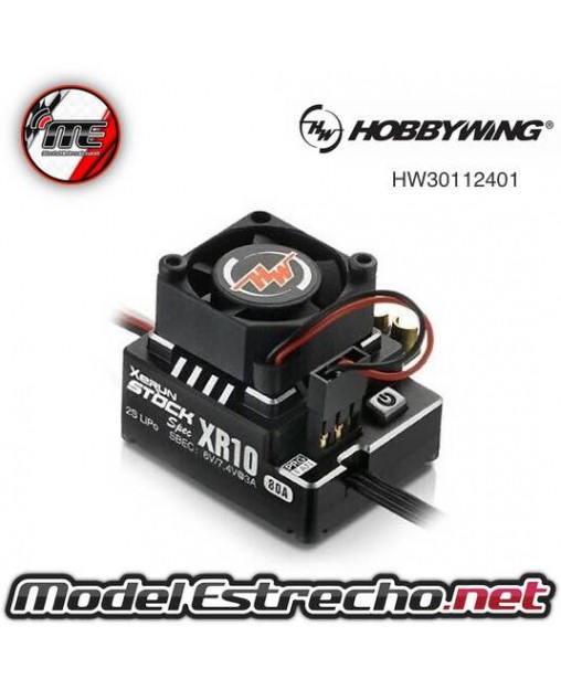HOBBYWING XERUN XR10 PRO STOCK BRUSHLESS ESC 80A BLACK 2S LIPO BEC 3A  

Ref: HW30112401