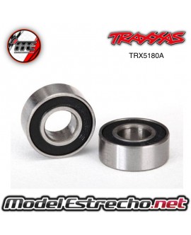 BALL BEARINGS, BLACK RUBBER SEALED (6X13X5MM) (2) TRX5180A