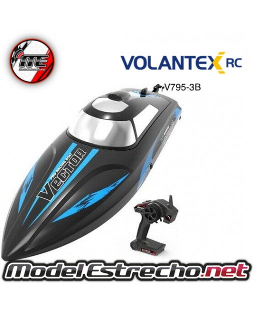 LANCHA VOLANTEX VECTOR 30 RACING BOAT NEGRA RTR 2,4Ghz V795