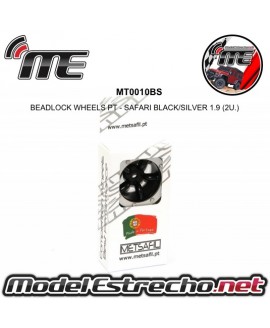 BEADLOCK WHEELS PT - SAFARI BLACK/SILVER 1.9 (2U.)
