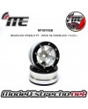 BEADLOCK WHEELS PT - WAVE SILVER/BLACK 1.9 (2U.) MT0070SB