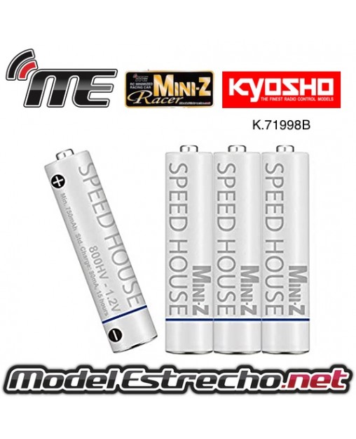 KYOSHO ELEMENTOS R3-AAA NI-MH SPEED HOUSE 800HV (4U.) Ref: K.71998B