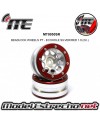 BEADLOCK WHEELS PT - SLINGSHOT SILVER/RED 1.9