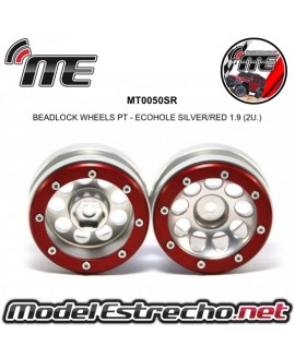 BEADLOCK WHEELS PT - SLINGSHOT SILVER/RED 1.9