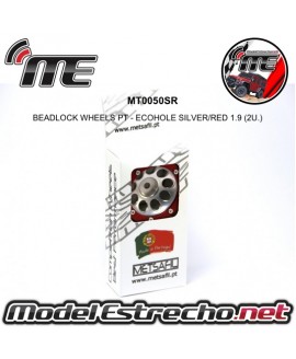 BEADLOCK WHEELS PT - SLINGSHOT SILVER/RED 1.9
