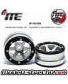 BEADLOCK WHEELS PT - SLINGSHOT SILVER/BLACK 1.9 (2U.) MT0030SB