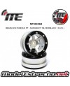 BEADLOCK WHEELS PT - SLINGSHOT SILVER/RED 1.9