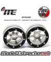 BEADLOCK WHEELS PT - SLINGSHOT SILVER/BLACK 1.9 (2U.) MT0030SB