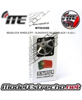 BEADLOCK WHEELS PT - SLINGSHOT SILVER/RED 1.9
