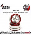 BEADLOCK WHEELS PT - SLINGSHOT SILVER/RED 1.9