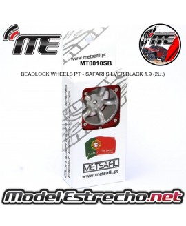 BEADLOCK WHEELS PT - SLINGSHOT SILVER/RED 1.9