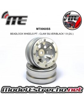 BEADLOCK WHEELS PT - SLINGSHOT SILVER/RED 1.9