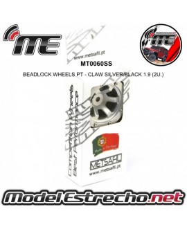 BEADLOCK WHEELS PT - CLAW SILVER/SILVER 1.9 (2U.) Ref: MT0060SS
