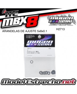 MUGEN ARANDELAS DE AJUSTE DE CAMNPANA 5x8x0.1 H2713