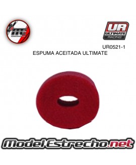 ESPUMA FILTRO ACEITADO ULTIMATE PARA MUGEN MBX 6 / 7 / 7R / 8 (1U.)  UR0521