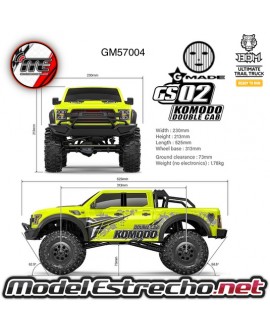 GMADE GS02 KOMODO 4WD 1/10 CRAWLER KIT Ref: GM57004