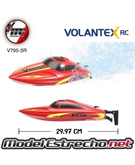 LANCHA VOLANTEX VECTOR 30 RACING BOAT ROJA RTR 2,4Ghz Ref: V795-3R