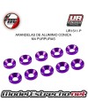 ULTIMATE ARANDELAS ALUMINIO CONICA PURPLE 4mm (10u.) Ref: UR1511-P