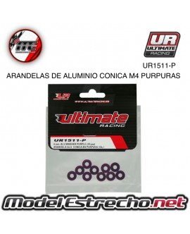 ULTIMATE ARANDELAS ALUMINIO PURPLE 4mm (10u.)