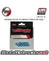 ULTIMATE ARANDELAS ALUMINIO AZUL 4mm (10u.)