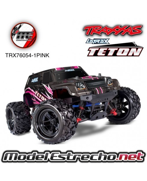 TRAXXAS LATRAX TETON 1/18  SCALE 4WD MOSTER TRUCK RTR BLUE  Ref: TRX76054-1PINK