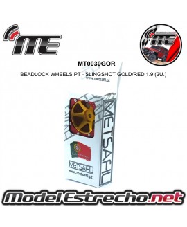 BEADLOCK WHEELS PT - SLINGSHOT SILVER/RED 1.9