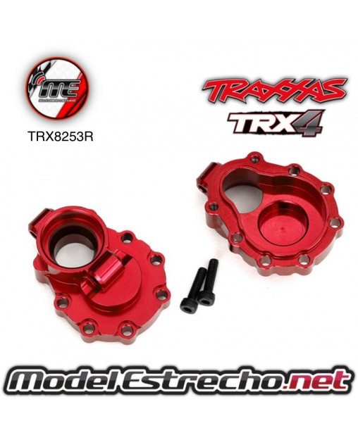 TRAXXAS CARCASA PORTAL INTERIOR TRASERO, ALUMINIO 6061-T6 COLOR ROJO Ref: TRX8253R